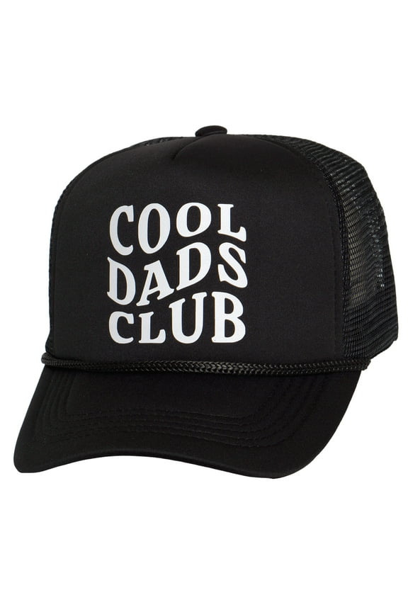 Top Headwear Men's Cool Dads Club Trucker Hat - Snapback Dad Cap, Black