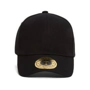 Top Headwear Mens Plain Baseball Cap - Adjustable Solid Color Ball Hat For Men or Women Black