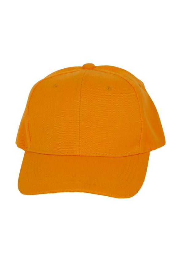 Top Headwear  Men's Plain Baseball Cap - Adjustable Solid Color Ball Hat For Men or Women Gold