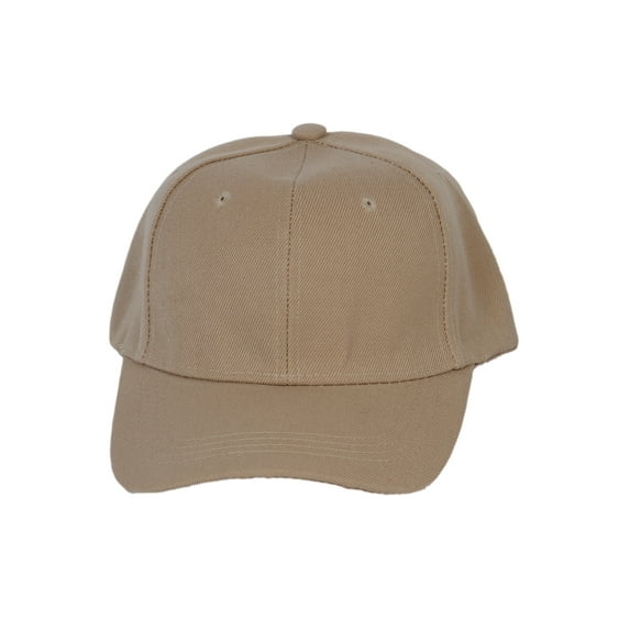Top Headwear  Men's Plain Baseball Cap - Adjustable Solid Color Ball Hat For Men or Women Khaki