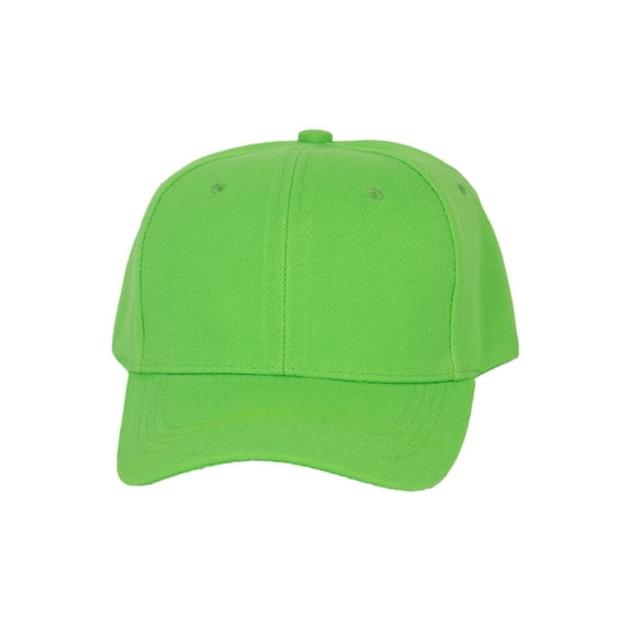Top Headwear Men's Plain Baseball Cap - Adjustable Solid Color Ball Hat For Men or Women Lime Green
