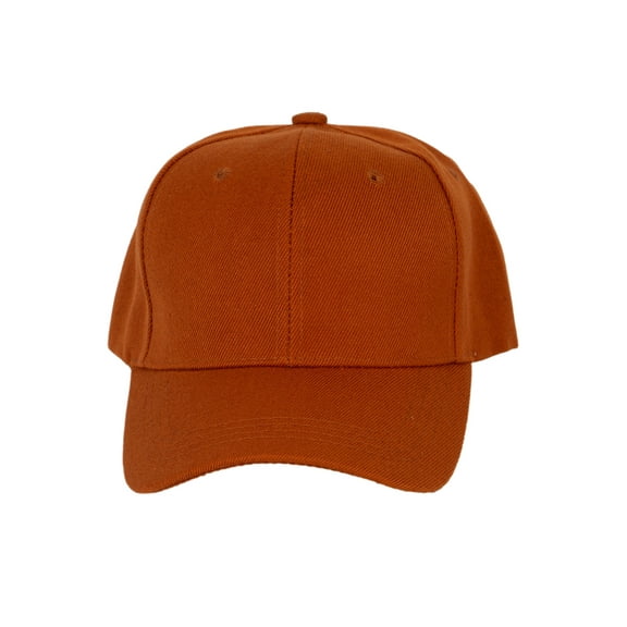Top Headwear Men's Plain Baseball Cap - Adjustable Solid Color Ball Hat For Men or Women Rust