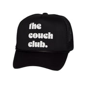 Top Headwear Mens The Couch Club Trucker Hat - Snapback Dad Cap Black