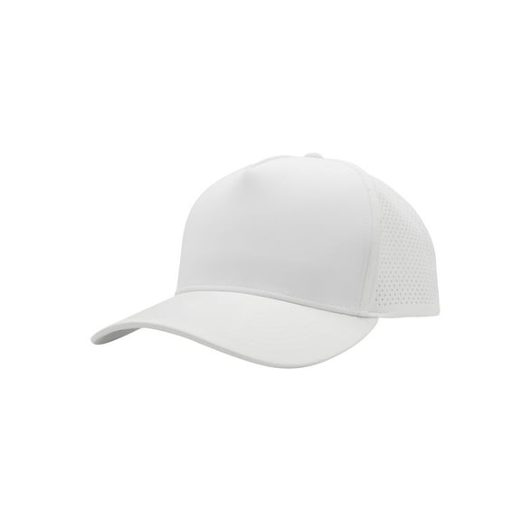 Top Headwear Mens Perforated Performance Cap - Breathable Moisture-Wicking Water Repellent  Hat, White
