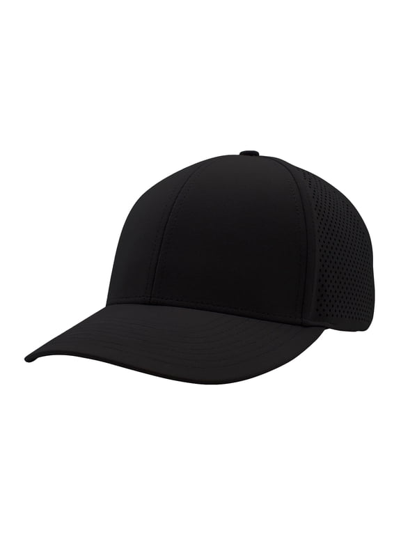 Top Headwear Mens Performance Hats Water Repellent Moisture Wicking Cap, Black