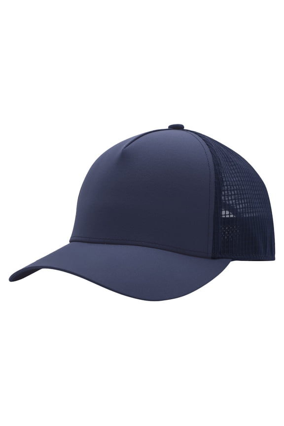 Top Headwear Mens Performance Trucker Hat with Flexible Brim UV Protection Cap, Blue