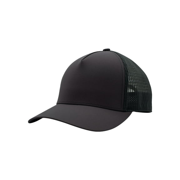 Top Headwear Mens Performance Trucker Hat with Flexible Brim UV Protection Cap, Charcoal