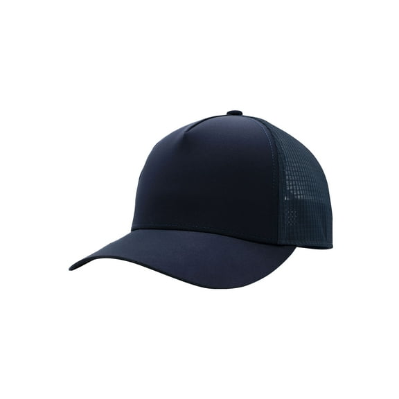 Top Headwear Mens Performance Trucker Hat with Flexible Brim UV Protection Cap, Navy