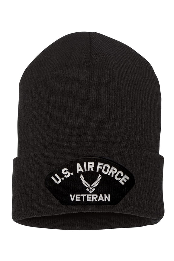 Top Headwear Mens Womens US Air Force United States Military Beanie, Wings Veteran