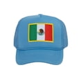 thumbnail image 1 of Top Headwear Mexico Flag Trucker Hat - Men's Foam Mesh Snapback Cap Sky Blue, 1 of 2