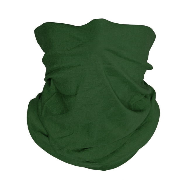 Top Headwear Multifunctional Face Covering Neck Gaiter Scarf - Dark Green