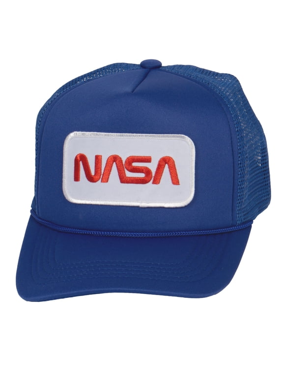 Top Headwear NASA Hat for Men - Snapback Trucker Baseball Cap, Royal