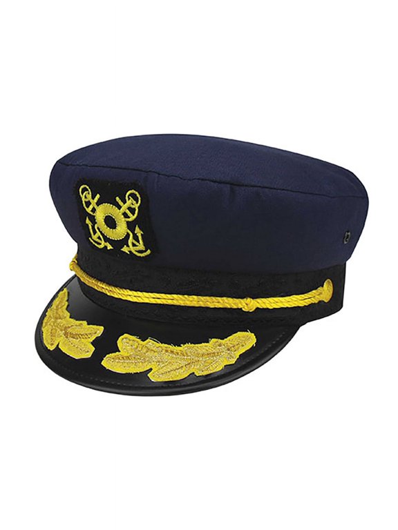 Top Headwear Nautical Captain Hat - Navy
