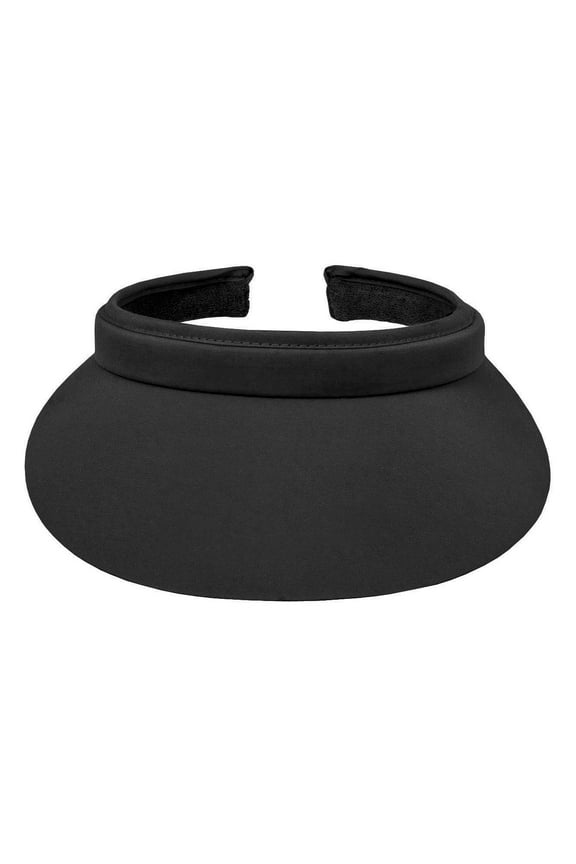 Top Headwear Nylon Clip-On Visor, Black