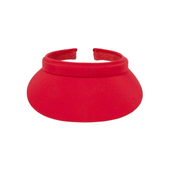 Top Headwear Nylon Clip-On Visor, Red
