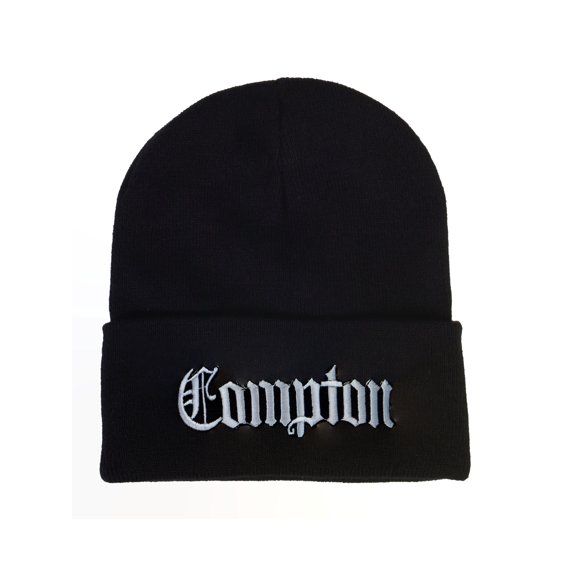 Top Headwear Old English City Beanie -  Long Winter Cuff Beanie Cap, Compton