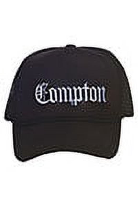 Top Headwear Old English Trucker Hat - City Snapback Cap, Black Compton