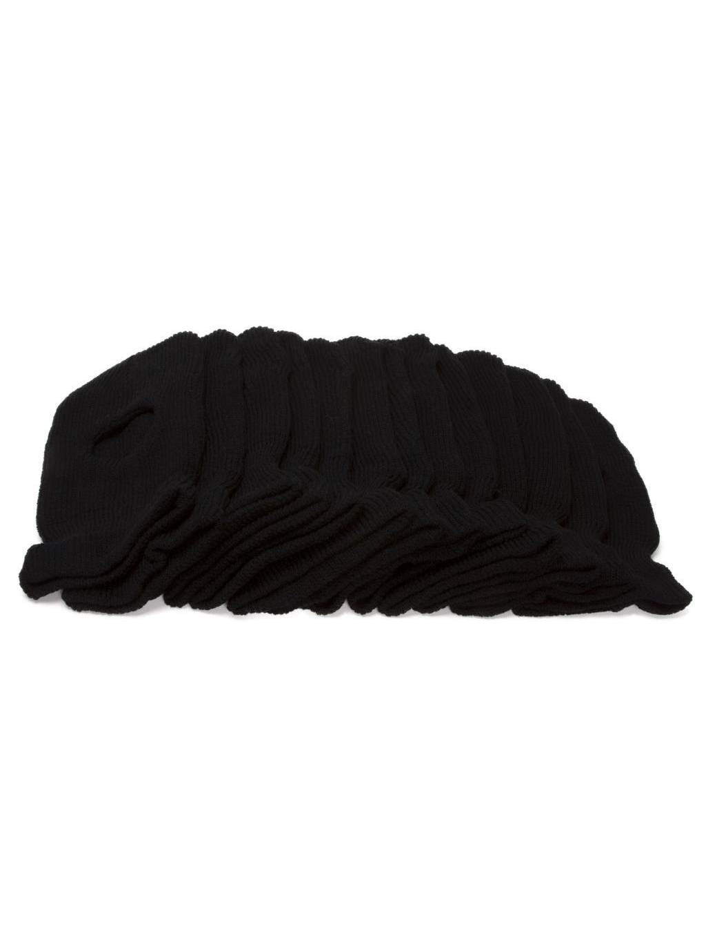 Top Headwear One-Hole Ski Mask - 12 Pack - Black