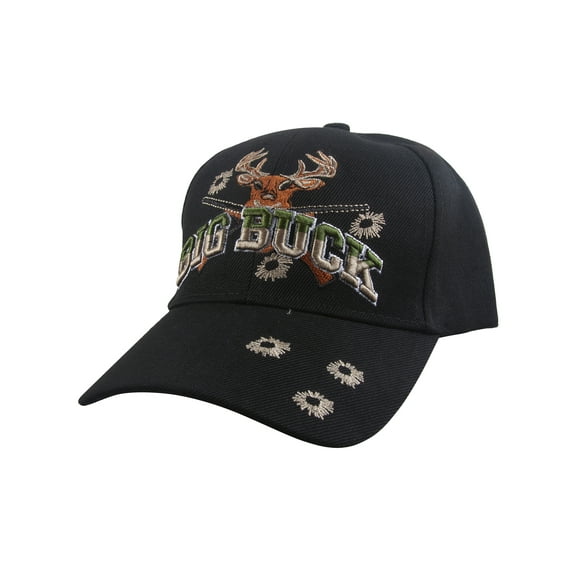 Top Headwear Outdoor Big Buck Hunting Baseball Cap - Black