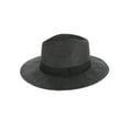 thumbnail image 1 of Top Headwear Womens Panama Upturn Paper Braid Wide Brim Fedora Hat - Black, 1 of 1