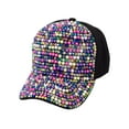 thumbnail image 1 of Top Headwear Pearl Rhinestone Bling Baseball Cap - Black/Multicolor, 1 of 4