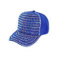 thumbnail image 1 of Top Headwear Pearl Rhinestone Bling Baseball Cap - Royal, 1 of 1