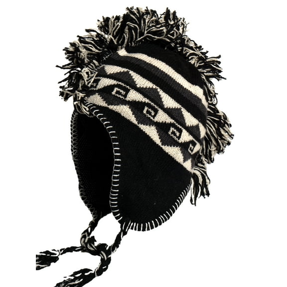 Top Headwear Peruvian Chullo Hat - Black