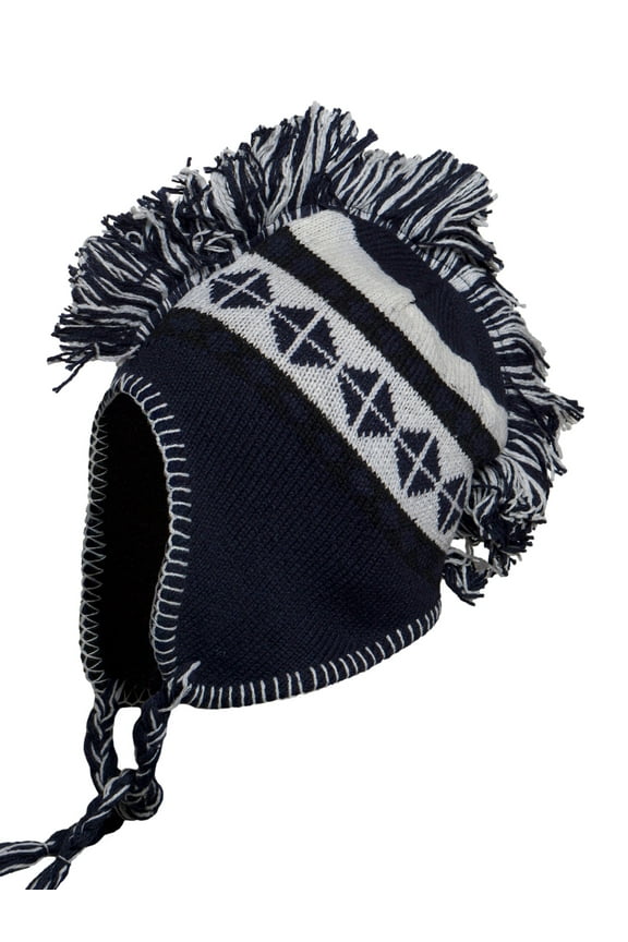 Top Headwear Peruvian Chullo Hat - Diamond - Navy