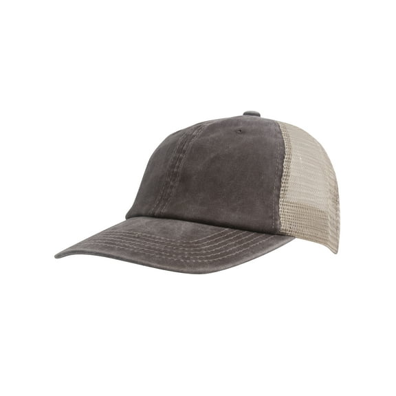 Top Headwear Pigment Dyed Adjustable Trucker Hat - Brown