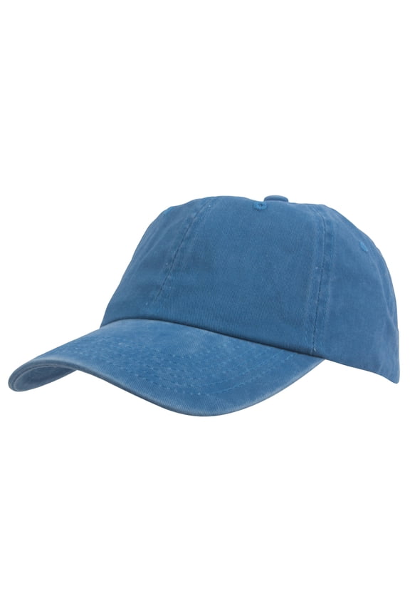 Top Headwear Pigment Dyed Low Profile Adjustable Baseball Cap - Turquoise