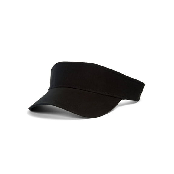 Top Headwear Plain Sports Visors, Black