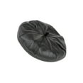 thumbnail image 1 of Top Headwear Pleather Faux Leather Fashion Beret - Black, 1 of 1