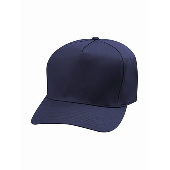 Top Headwear Poly Cotton Twill Snapback Cap - Navy