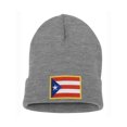 thumbnail image 1 of Top Headwear Puerto Rico Flag Beanie - Men's Womens Puerto Rican Patriotic Winter Cuff Beanie Cap, Heather Grey, 1 of 1