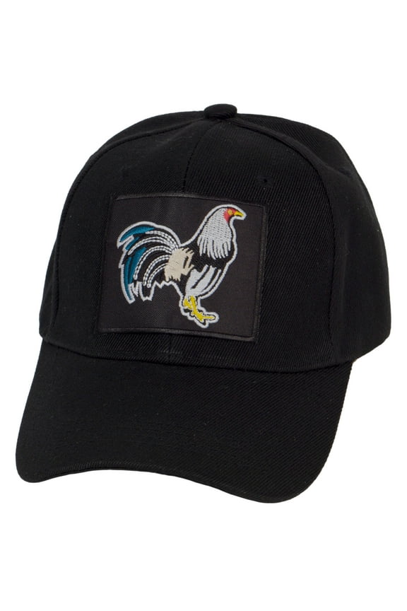 Top Headwear Rooster Hat - Gamecock Adjustable Cap, Black
