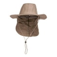 thumbnail image 1 of Top Headwear Safari Explorer Bucket Hat With Flap Neck Cover - Khaki - Medium, 1 of 5