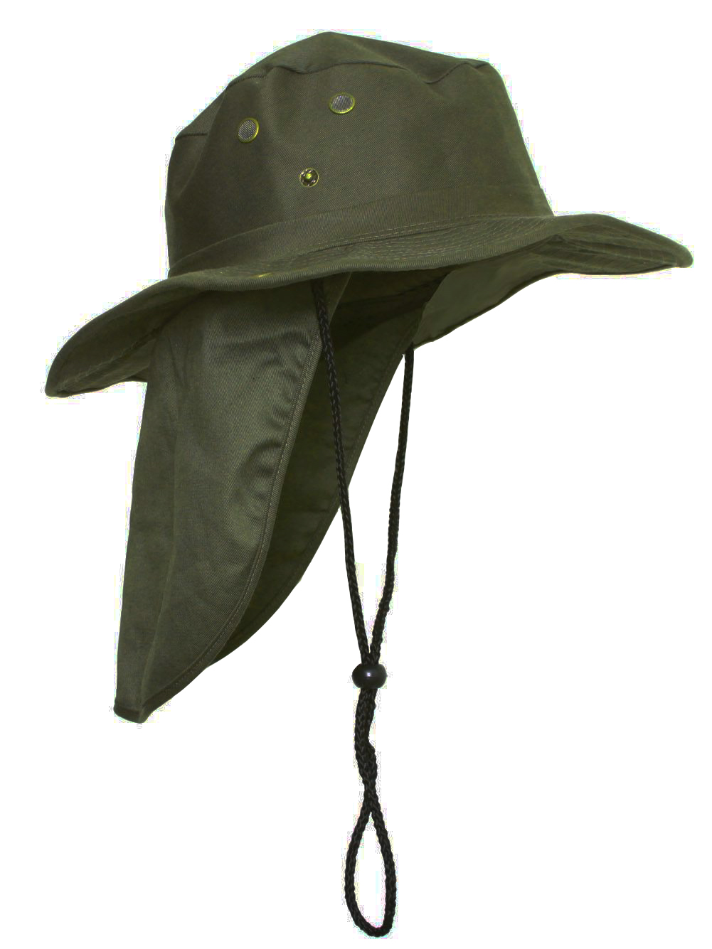 Top Headwear Safari Explorer Bucket Hat With Flap Neck Cover - Olive, Medium - image 1 of 1