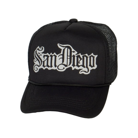 Top Headwear San Diego Snapback Trucker Hat Old English Cap
