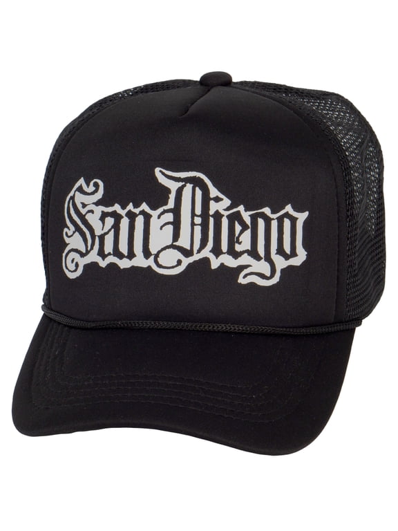 Top Headwear San Diego Snapback Trucker Hat Old English Cap