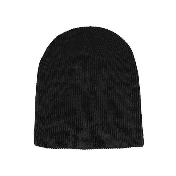 Top Headwear Slouched Beanie - Black