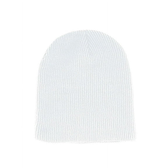 Top Headwear Slouched Beanie - White
