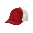thumbnail image 1 of Top Headwear Snapback Five-Panel Trucker Cap - Flame Red/White, 1 of 3