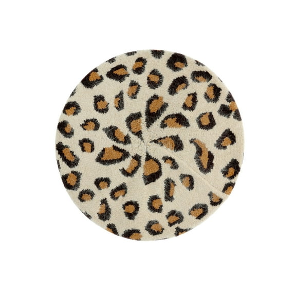 Top Headwear Soft Leopard Cheetah Print Beret - Brie
