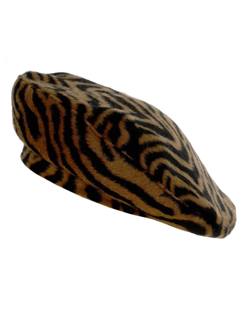 Cap Floppy Zebra Print Beret Szzoqdz Women French Style Vintage