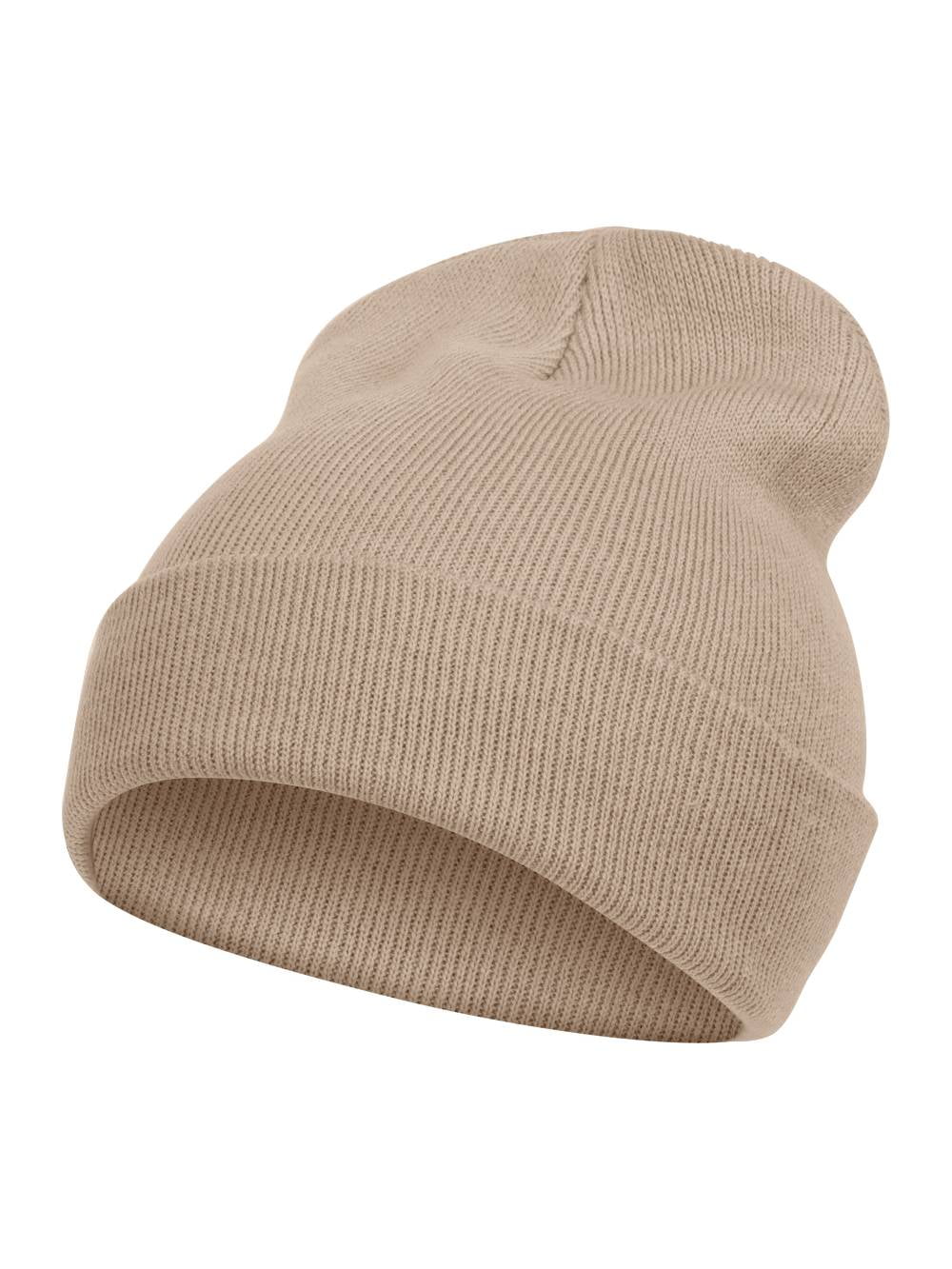 TOP HEADWEAR Solid Color Long Beanie - Stretch Acrylic Cuffed Winter Hat