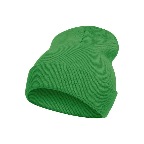 Top Headwear Solid Color Long Beanie, Kelly Green