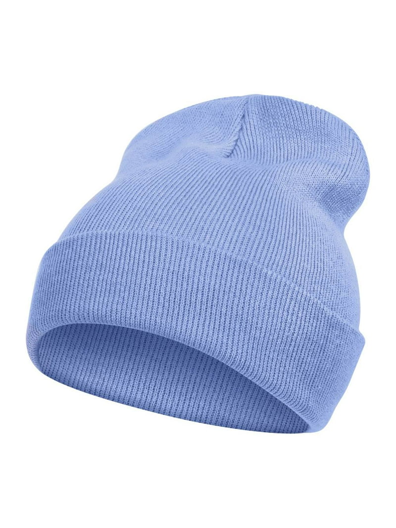 Top Headwear Solid Color Long Beanie, Sky Blue - Walmart.com