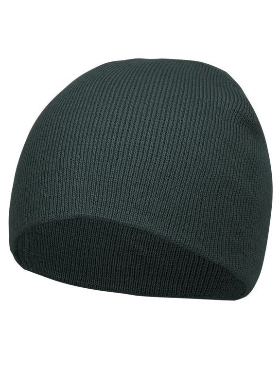 Top Headwear Solid Winter Short Beanies, Forest Green