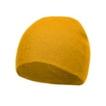 thumbnail image 1 of Top Headwear Solid Winter Short Beanies, Gold, 1 of 4