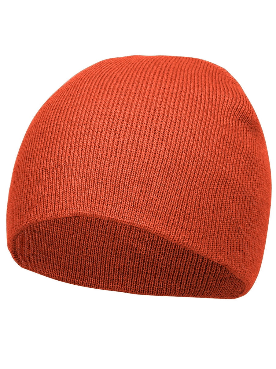 Solid Orange Wool Hat Orange Solid 100% Wool Fisherman Beanie - 40 Colori main image 4